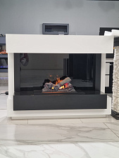 Dimplex Cube очаг Cassette 400 LNH-INT (с дровами) белый с черным (выставочный образец)